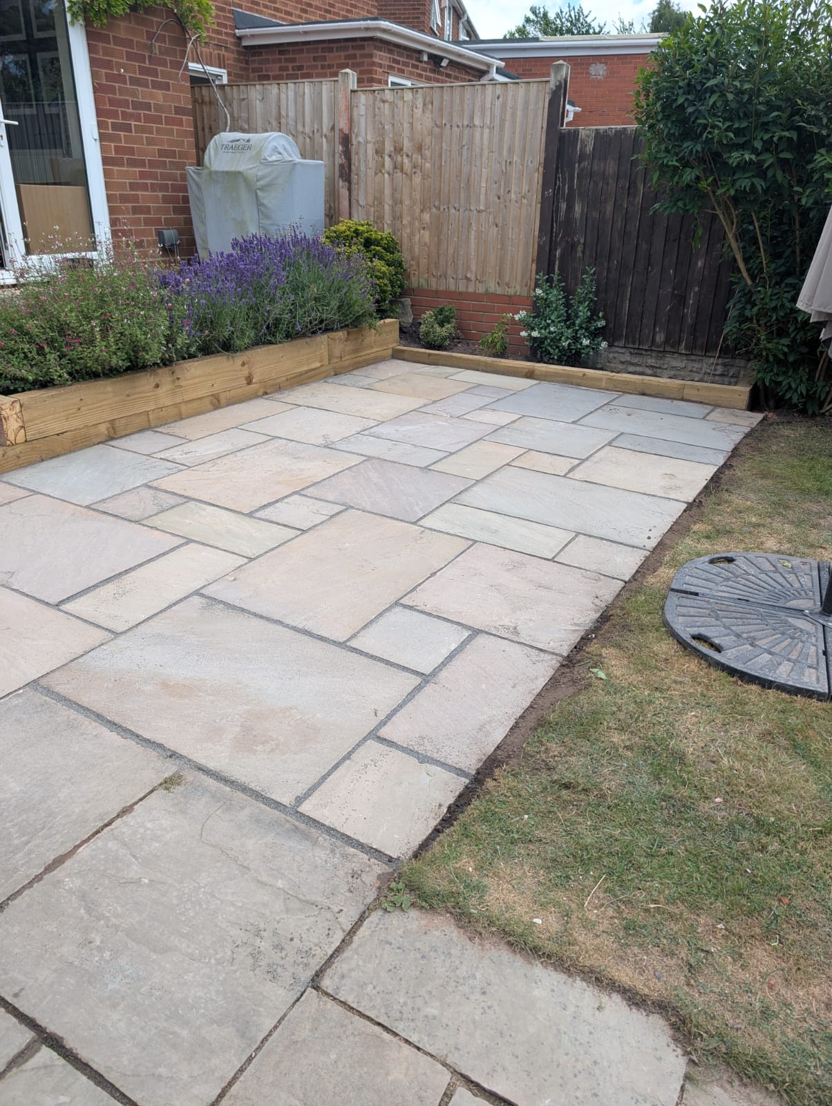 sandstone patio extension 